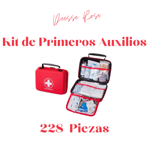 Kit de Primeros Auxilios de 228 Piezas — Práctico, Impermeable y Siempre Listo