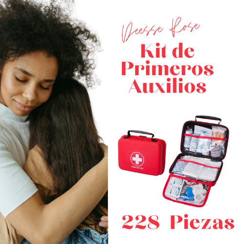 Kit de Primeros Auxilios de 228 Piezas — Práctico, Impermeable y Siempre Listo