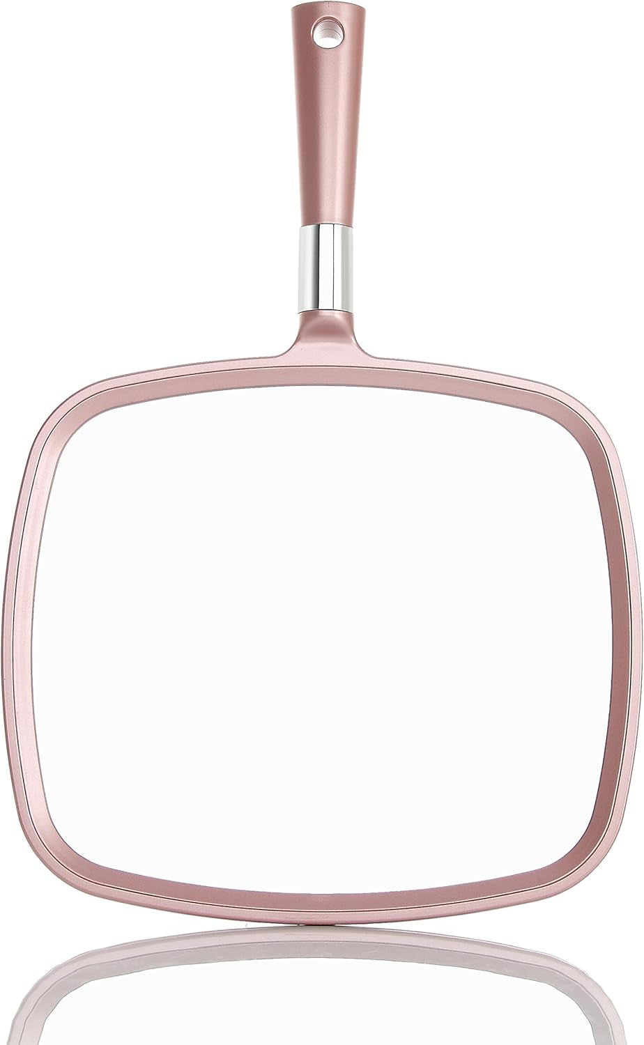 Handheld Mirror Makeup Mirror (Rose Gold)