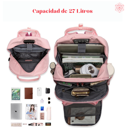 Mochila Rose para Mujer – Diseño Elegante y Seguro para Laptop
