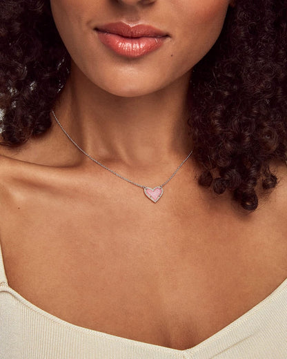Ari Heart Adjustable Length Pendant Necklace for Women, Fashion Jewelry