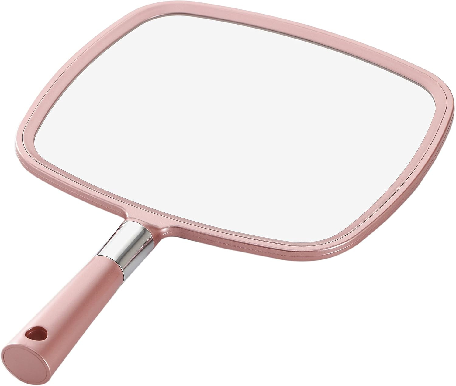 Handheld Mirror Makeup Mirror (Rose Gold)
